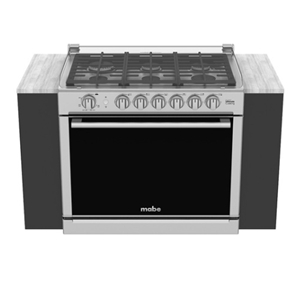 ESTUFA EMPOTRE GAS 80 CM MABE INOX XOC80750CI